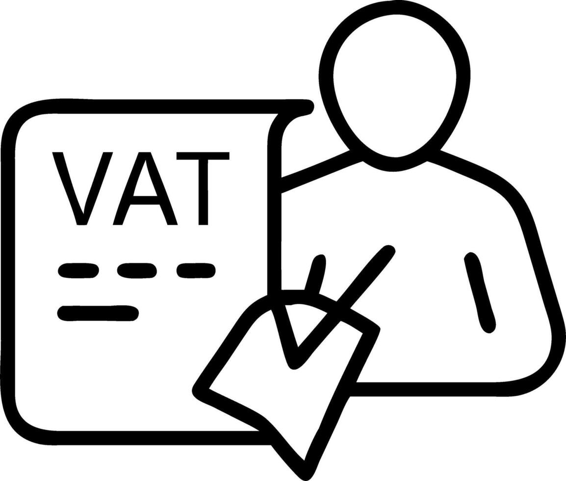 Trade advisor in minimal studio reviews documents clarifying VAT obligations in cross border trade easing tensions as tariffs shift vector