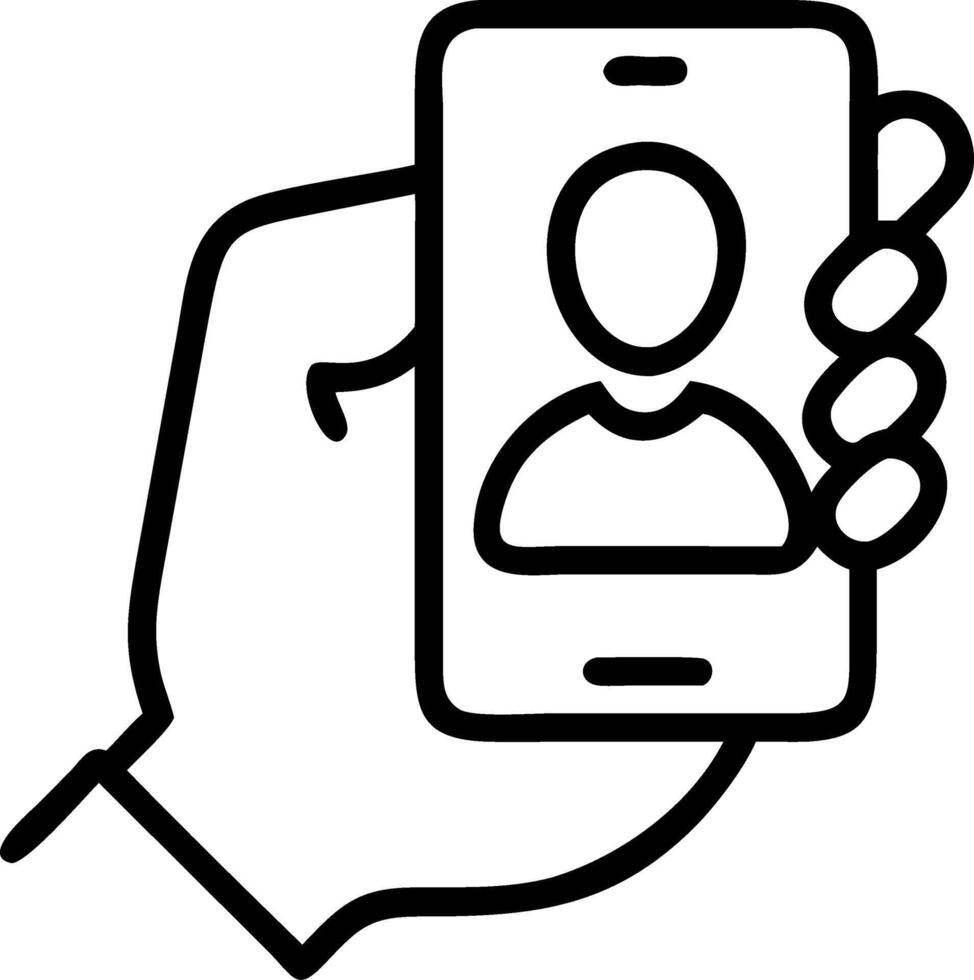 CONTACT US hand man holding mobile smartphone mail phone email icon customer support concept concept as Man holding smartphone with contact icons symbolizes effective customer supp Clean vector