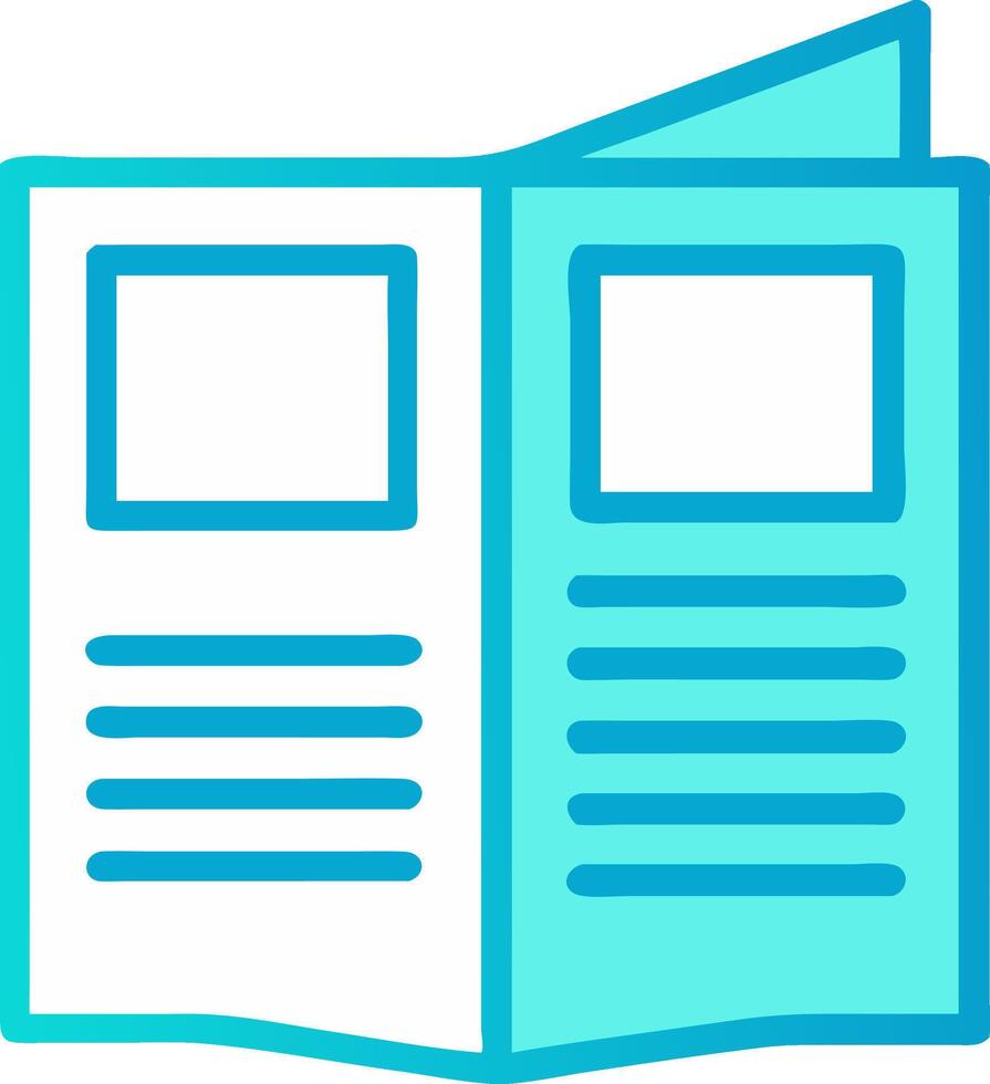 Informational Brochure Icon for Marketing, Promotion, and Business Advertising vector