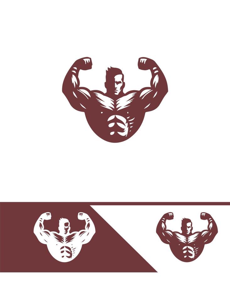 Muscular Forge Logo Design vector