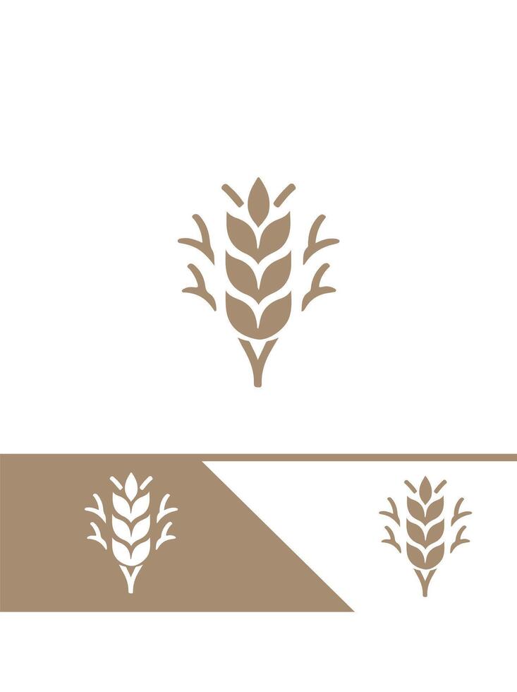 Grain Pulse Wheat Logo vector