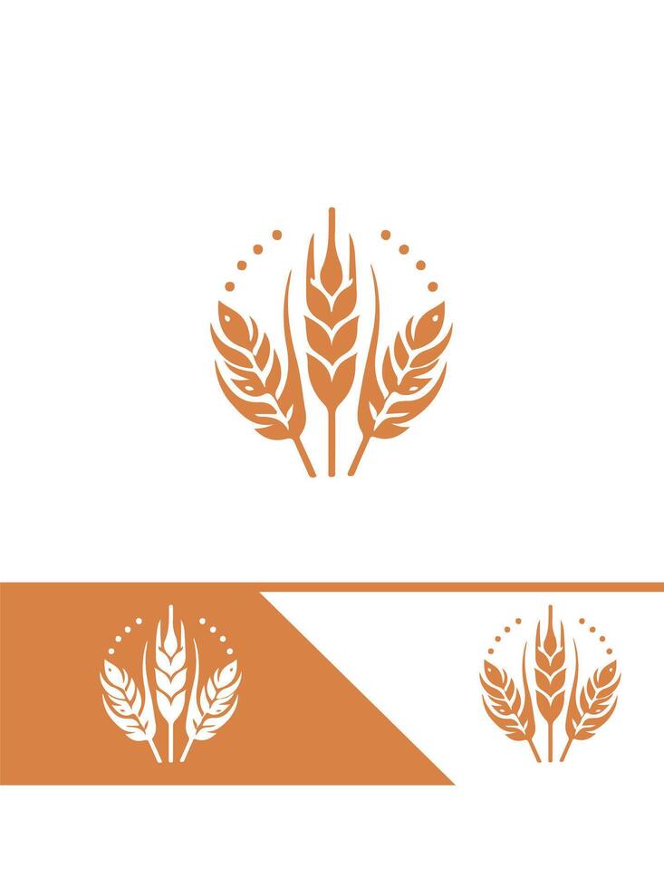 Nature Grain Wheat Logo vector