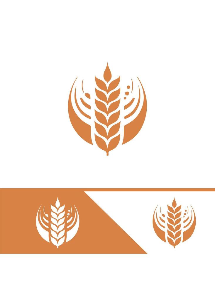 Wheat Nest Logo Design vector