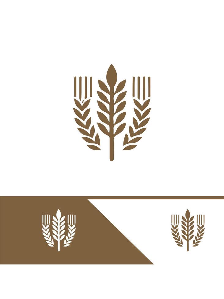 Earth Seed Wheat Logo vector