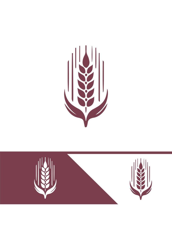 Grain Harvest Wheat Logo vector