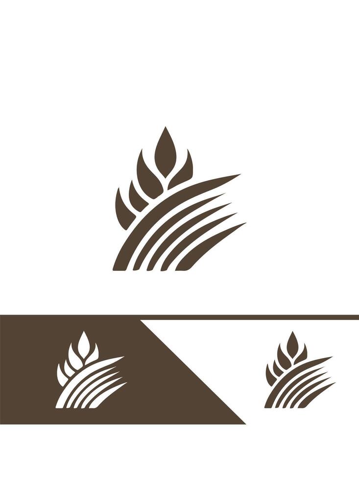 Grain Legacy Wheat Logo vector