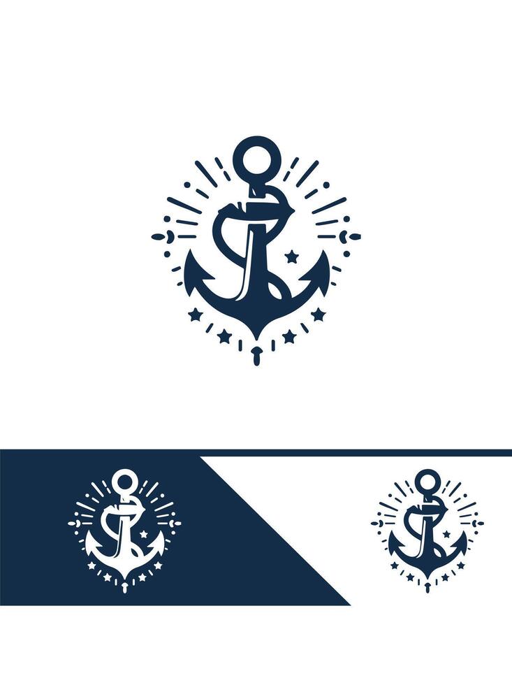 Ocean Anchor Logo vector