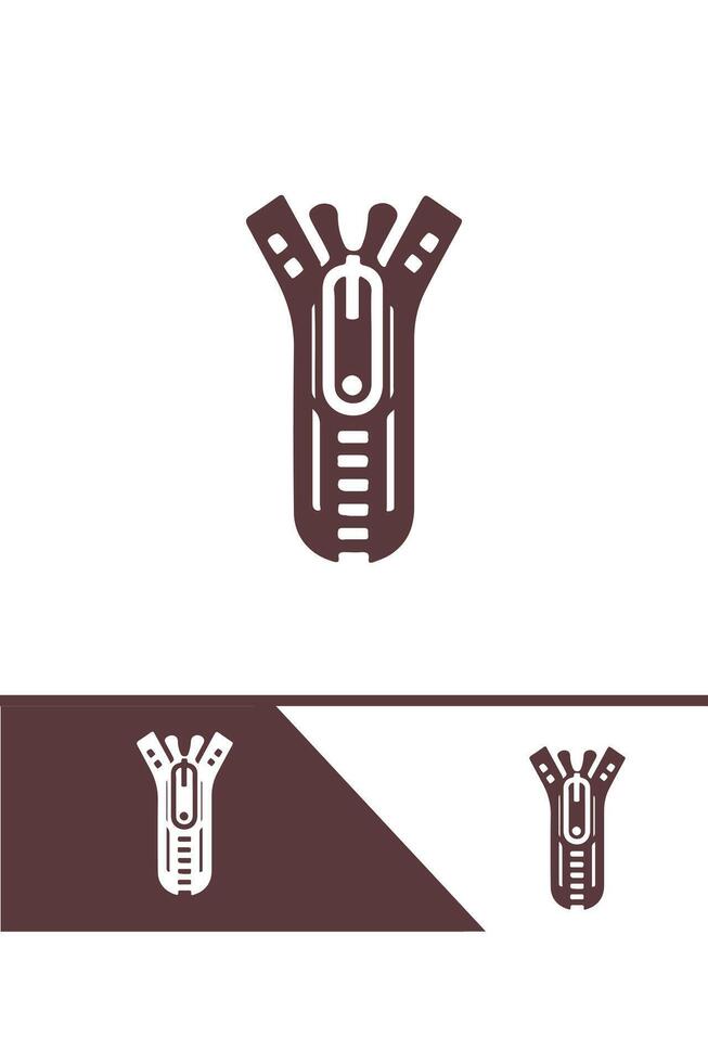 Zipper Linker Logo Design vector