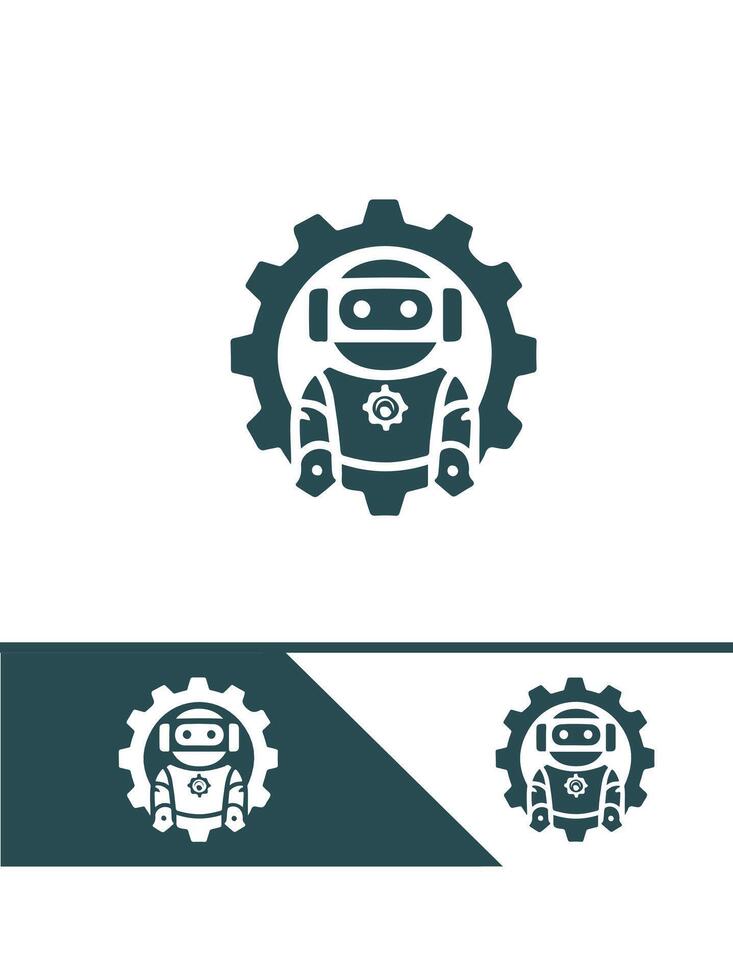 Gear Mech Robotics Logo vector
