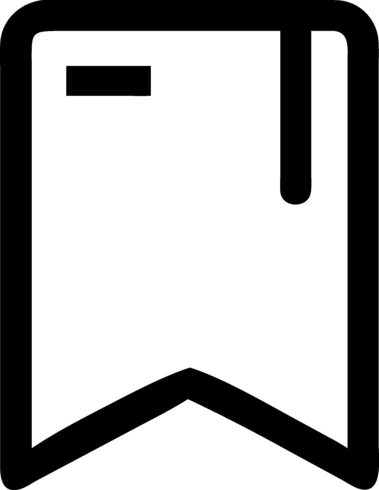 Stylish Bookmark Icon vector
