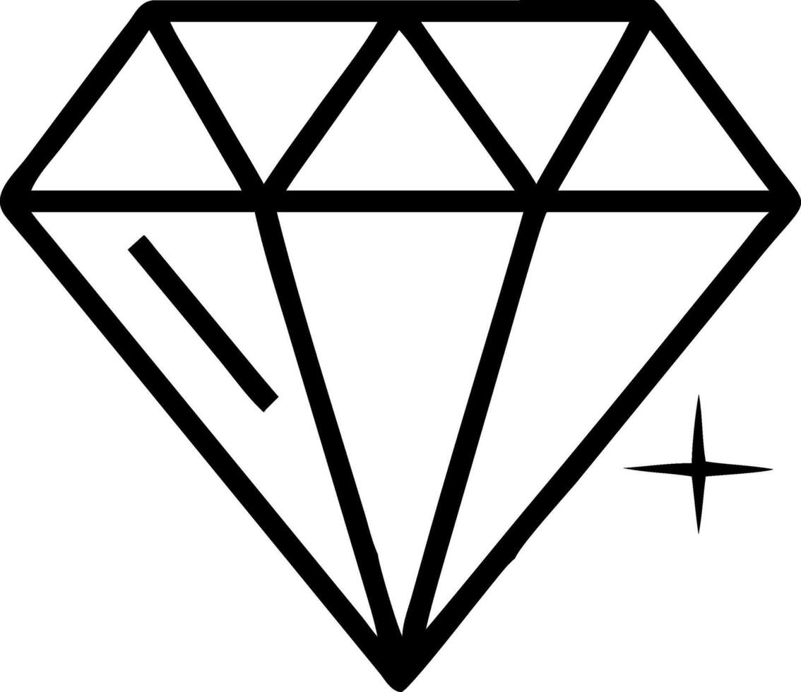 Sparkling Diamond icon design vector