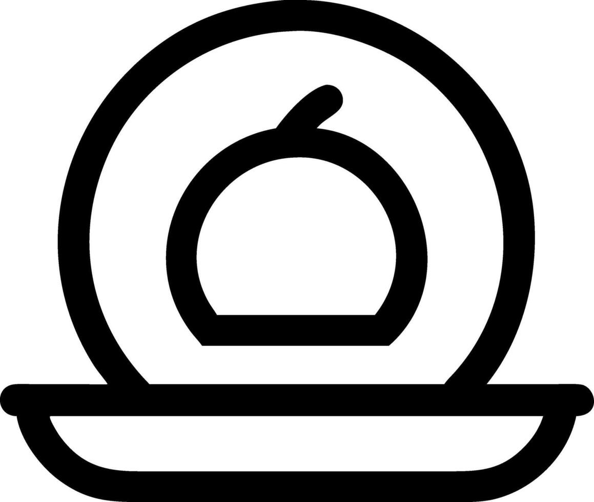 Simple Dish Icon Illustration vector