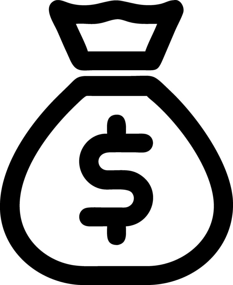 Cash Bag Money Icon vector