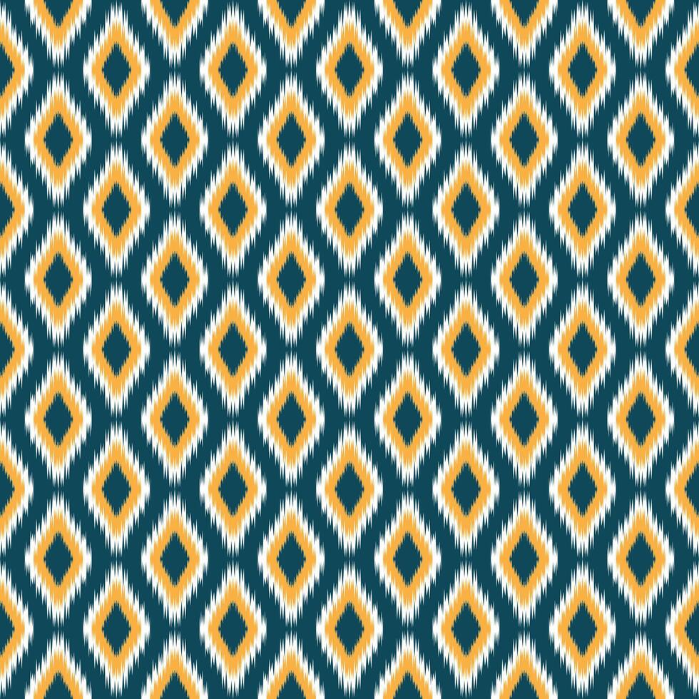 Abstract ethnic ikat pattern design for textile, fabric, background, wallpaper, illustration, batik and tribal pattern. seamless embroidery background vector