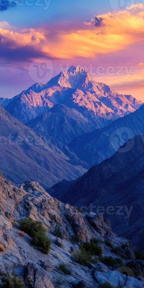 A mountain range photo