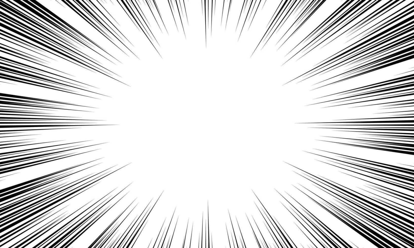 Radial lines background for comic vector