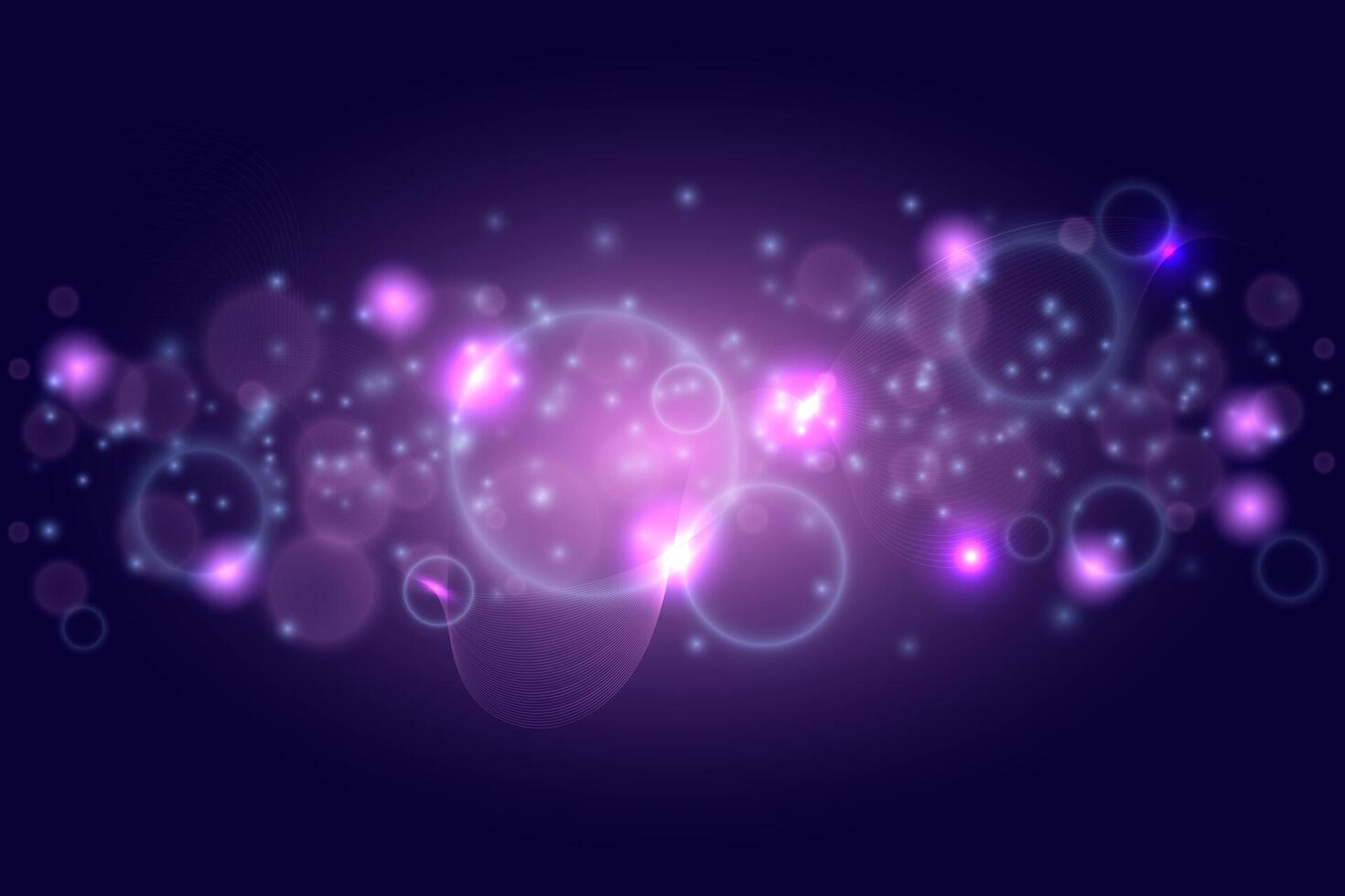 Abstract background with wave and glowing elements vector
