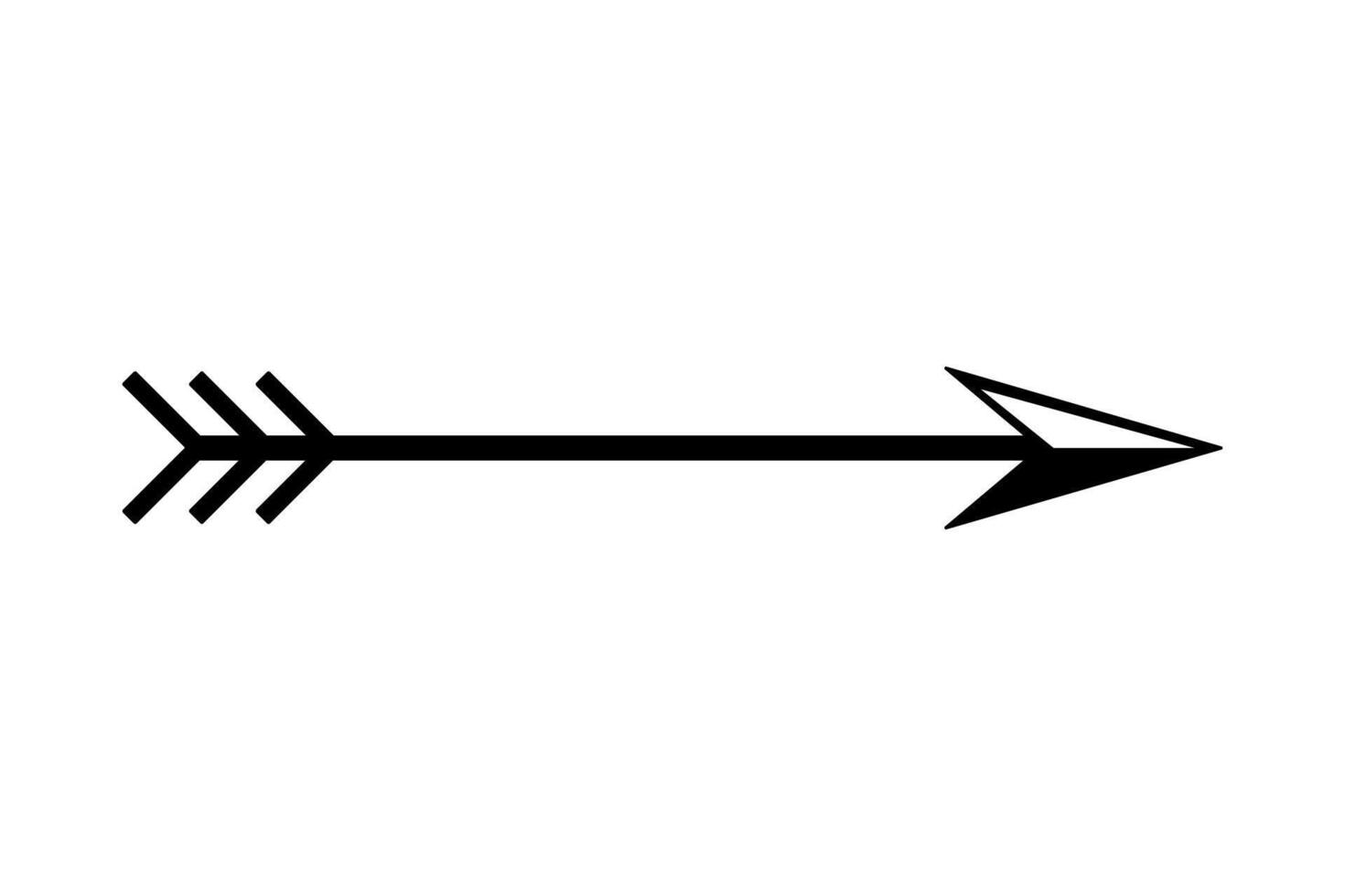 Traditional bow arrow icon symbol illustration vector