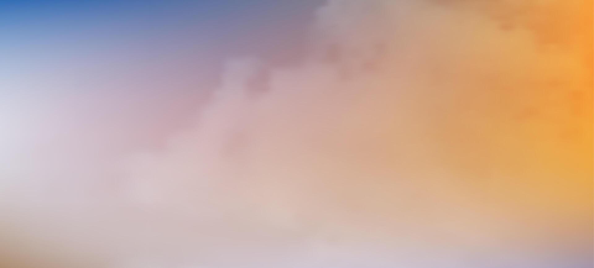 Modern yellow gradient backgrounds with clouds. Header banner. Bright presentation backdrop. illustration vector