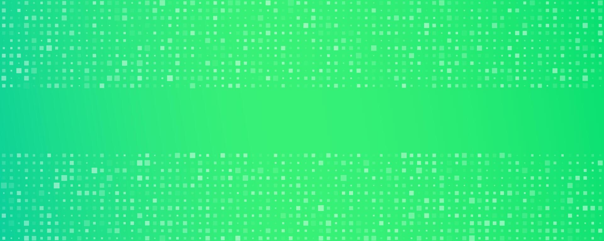Abstract geometric background with squares. Green pixel background vector