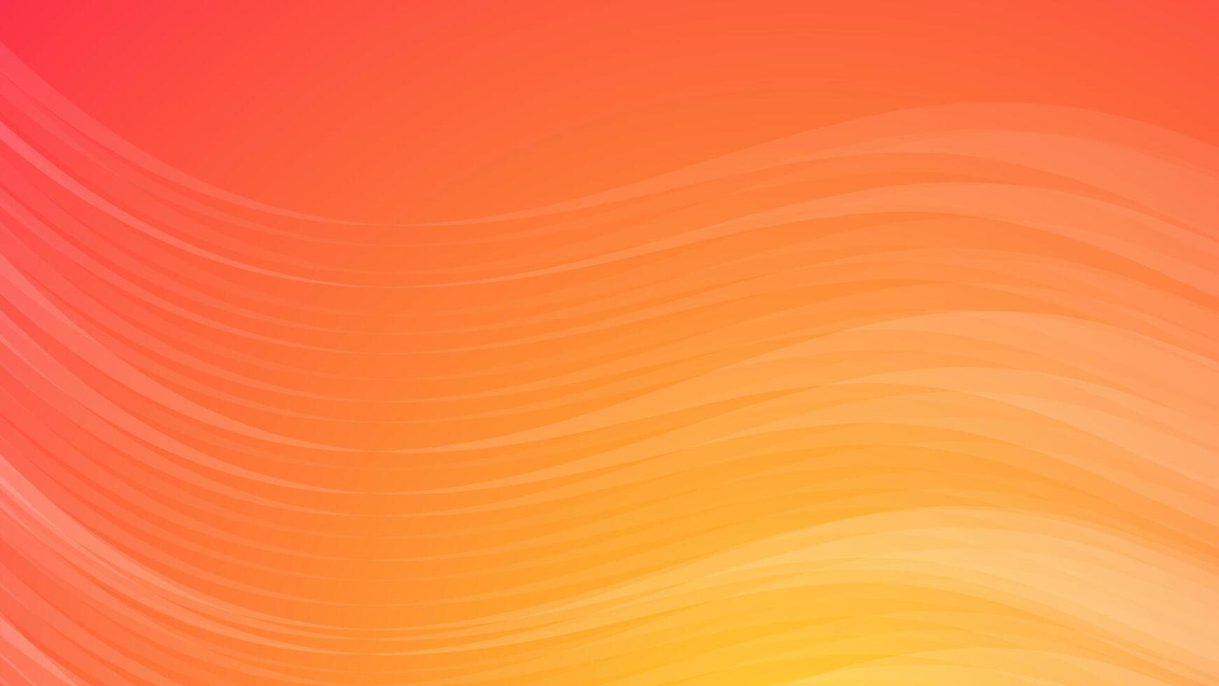 Modern orange backgrounds with wave lines. Header banner. Bright geometric abstract presentation backdrops. illustration vector