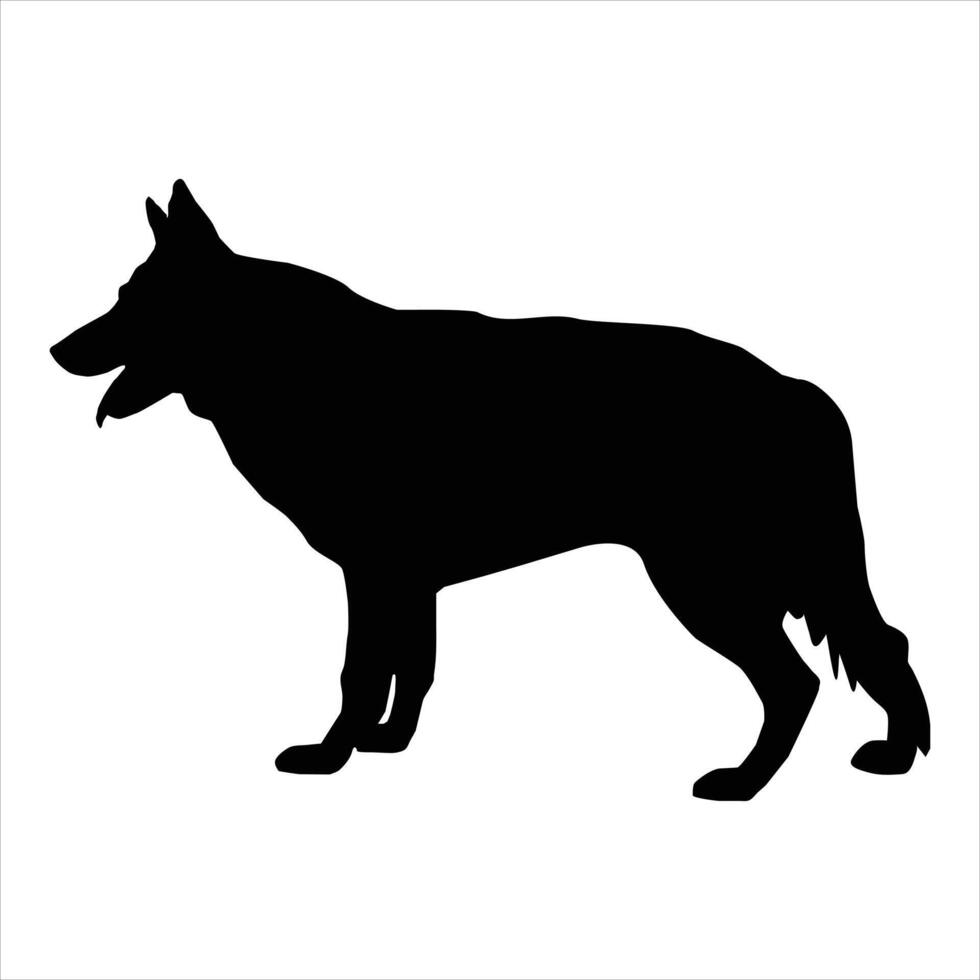 silhouette of a dog vector