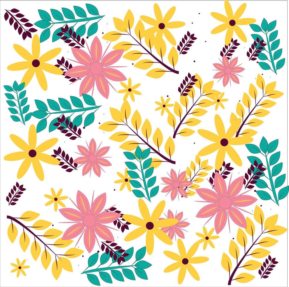 Floral seamless pattern. vector