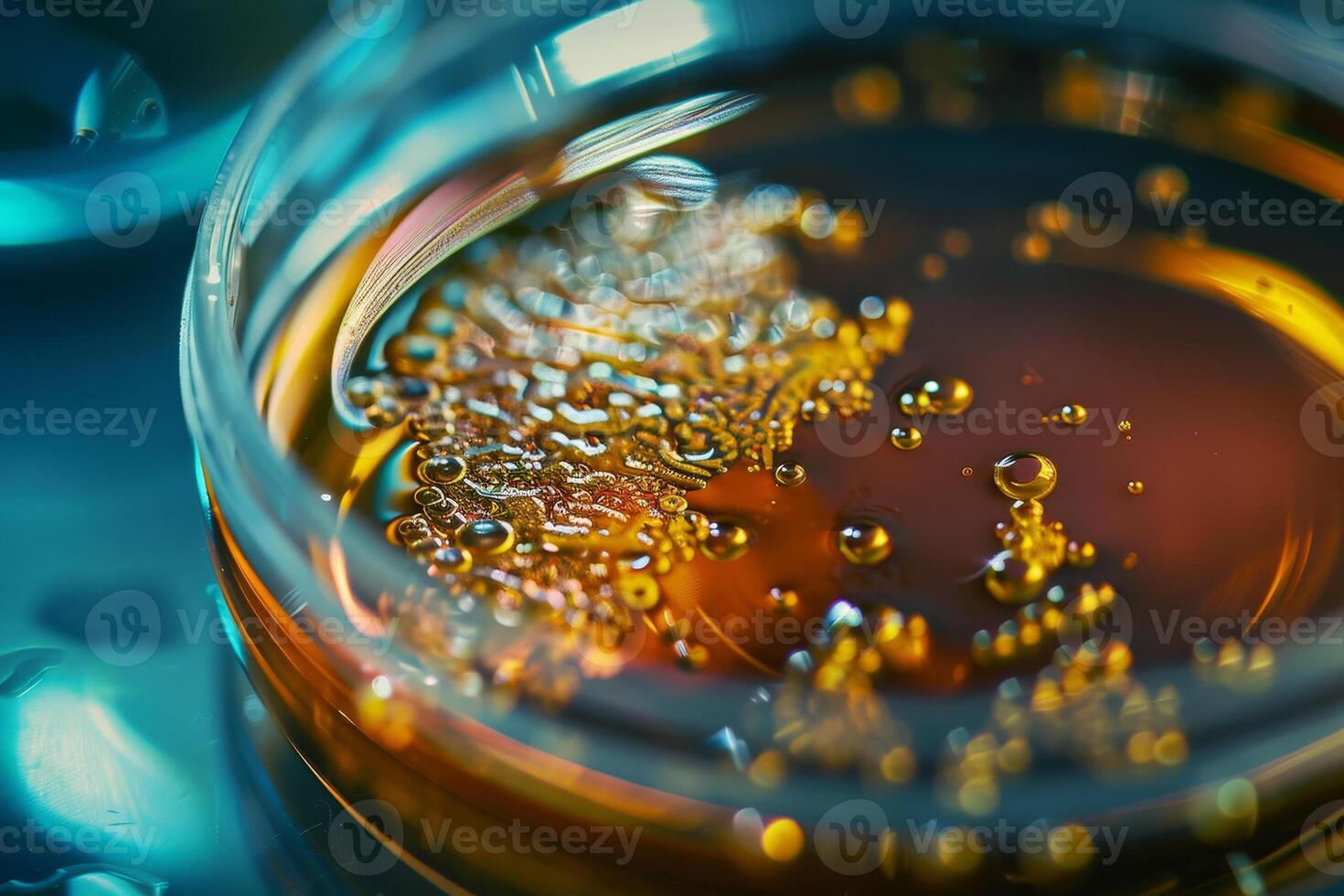 A close up of a glass filled with liquid photo