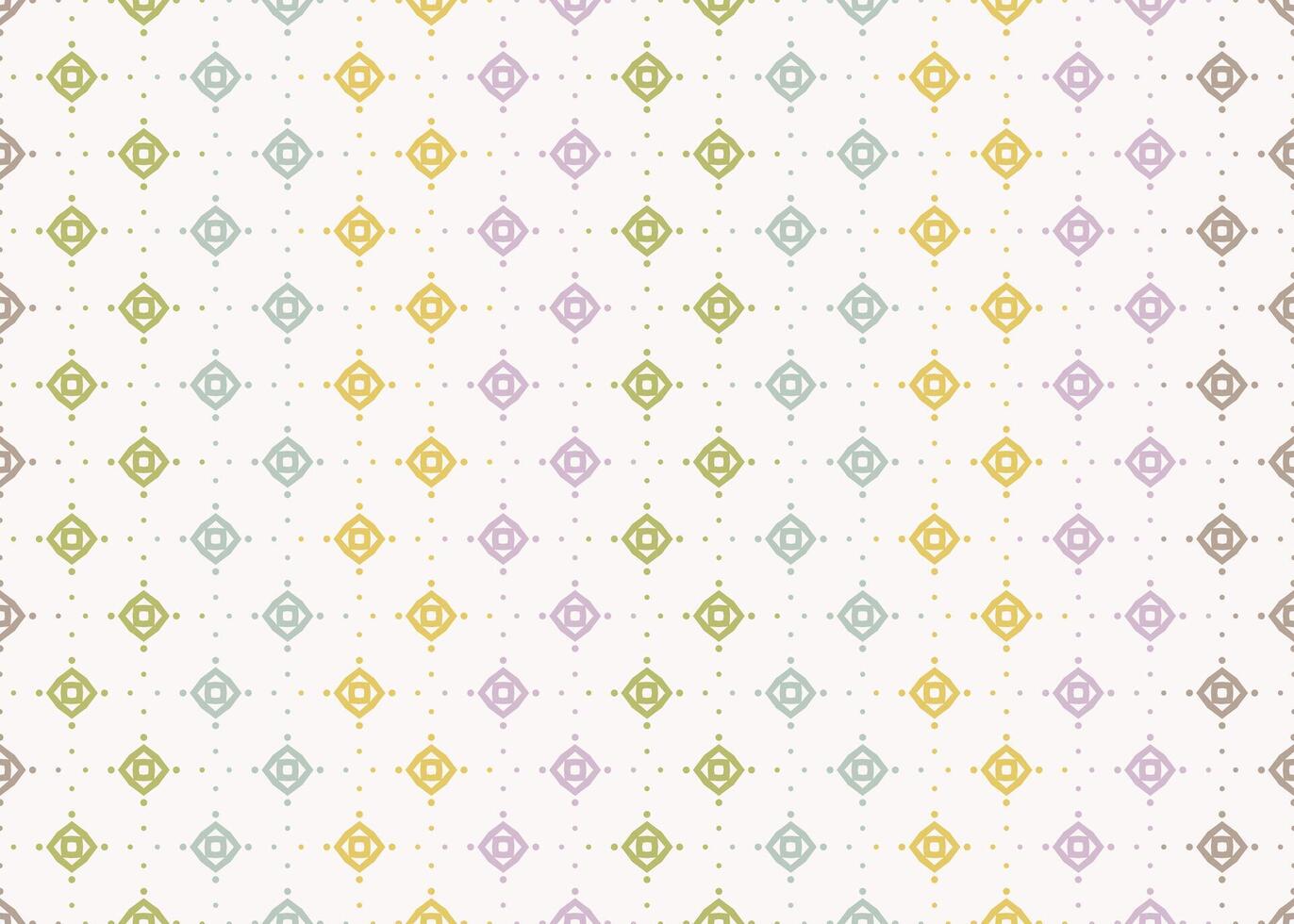 Seamless pattern with small rhombuses. Abstract modern background with tiny colorful diamonds. Light pastel backdrop for decor, textile, fabric, furniture, cloth. vector