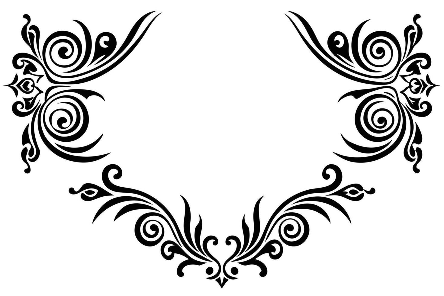 A floral design for graphic or decorative vector