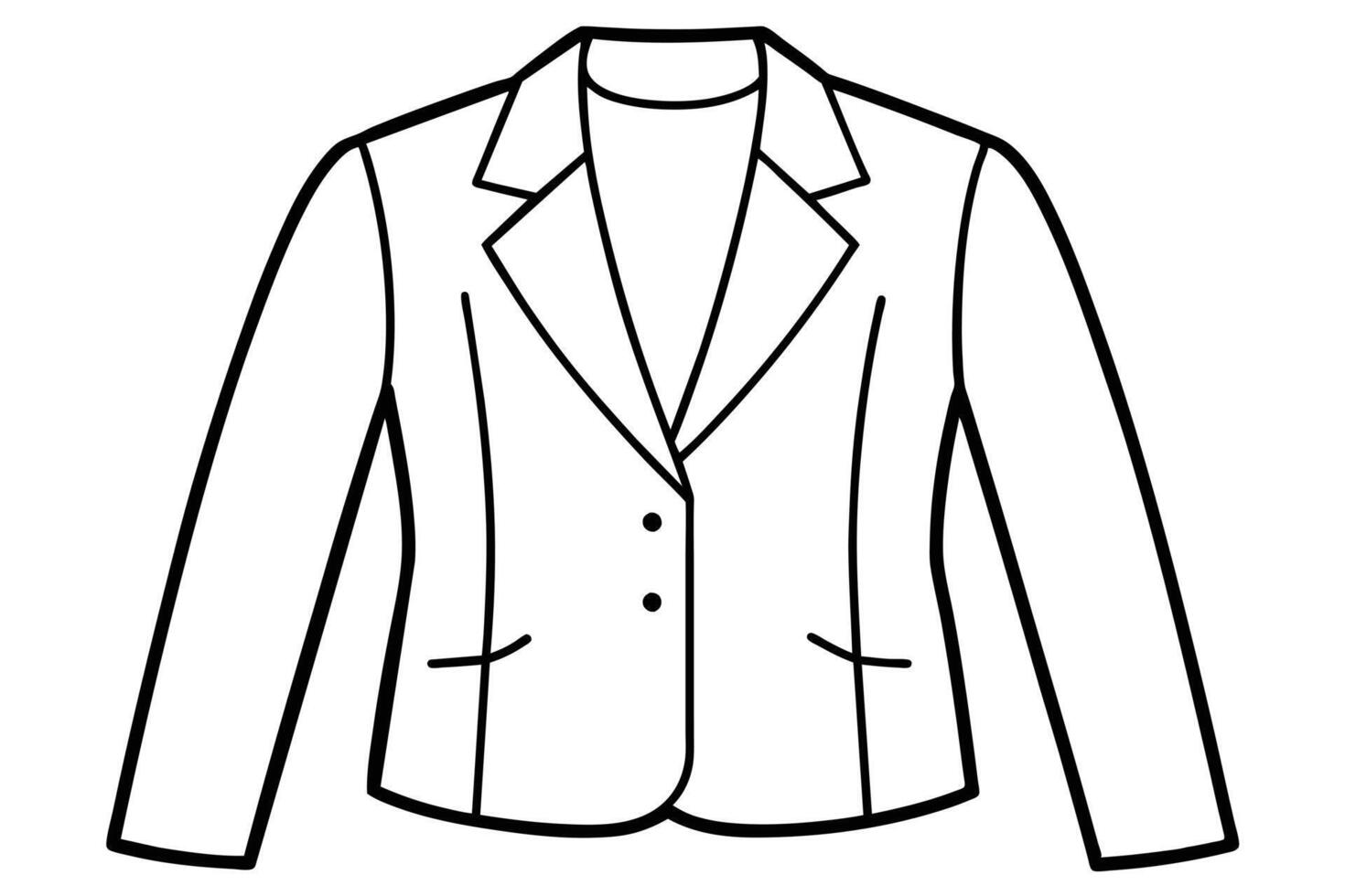 illustration of a women's blazer. vector