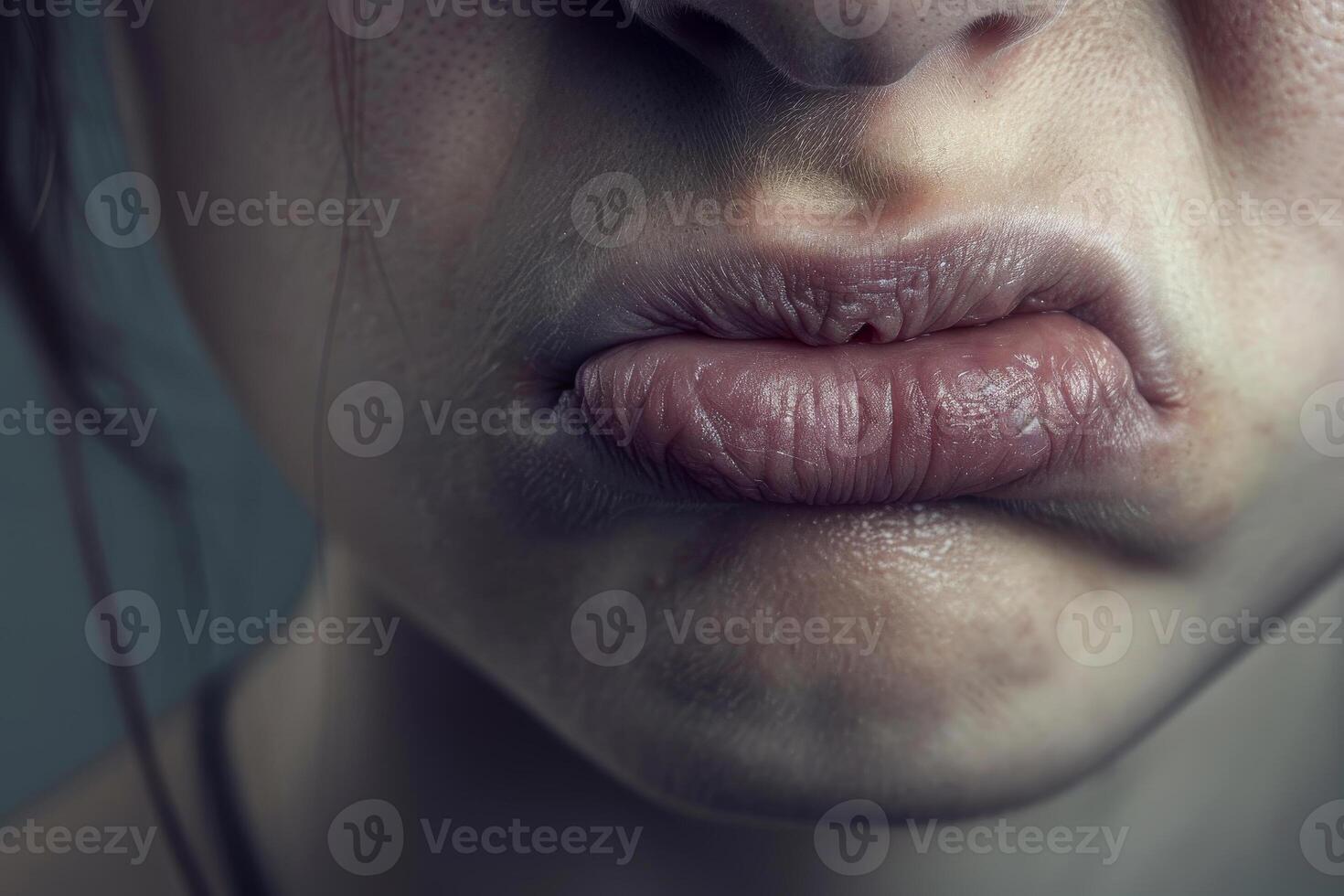 A close up of a woman's lips photo