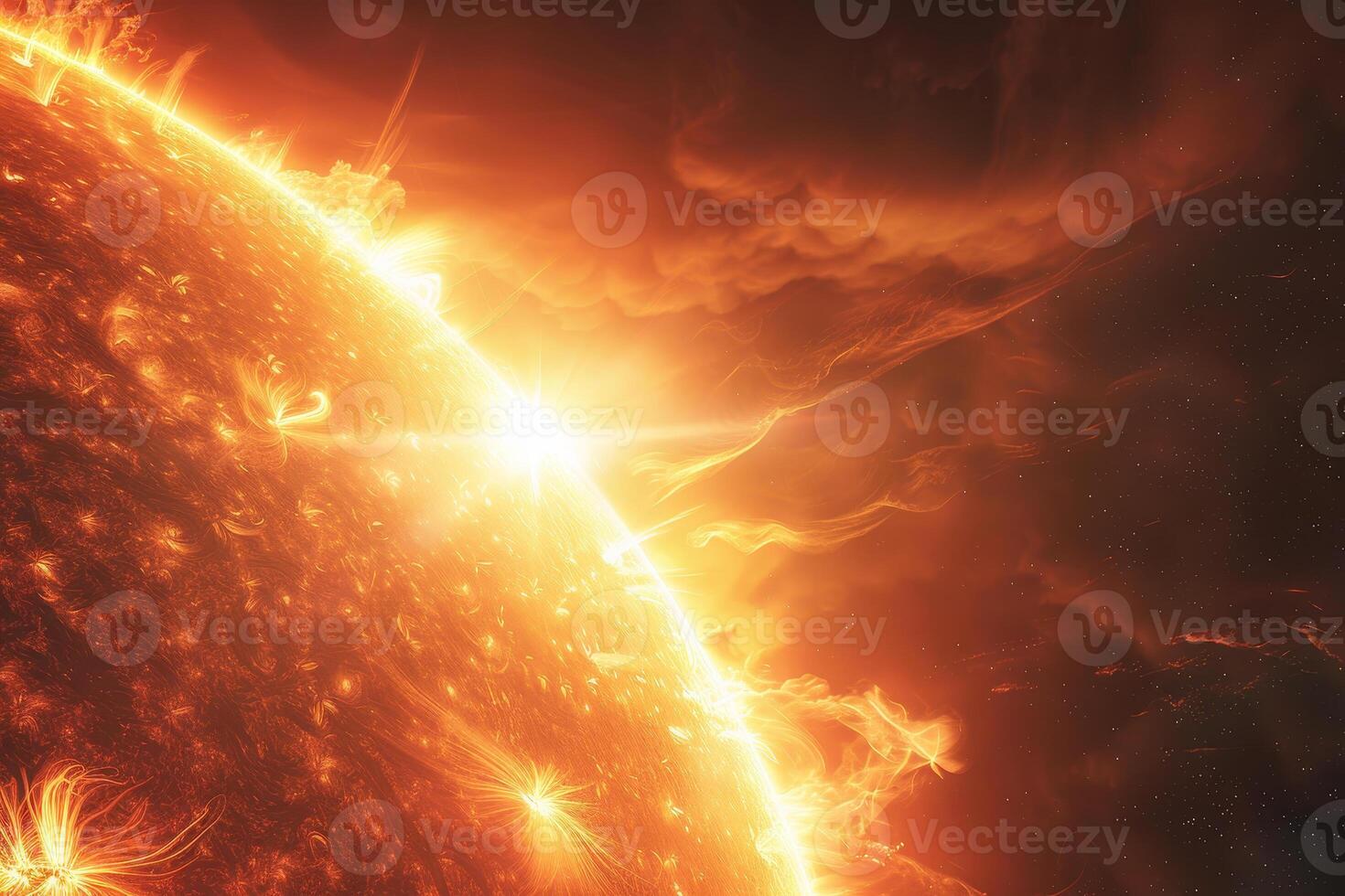 The sun is seen in this image photo