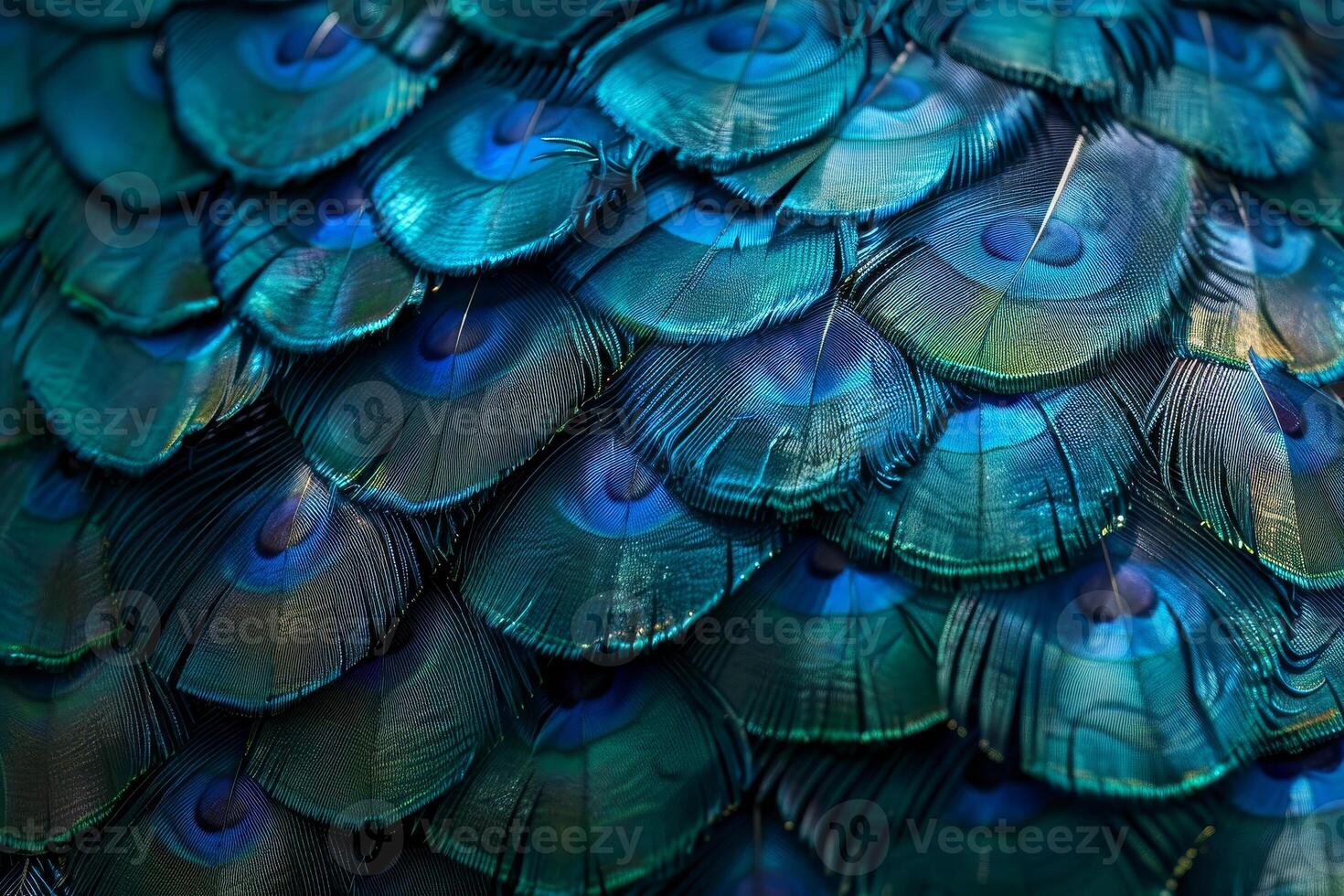 A close up of a peacock's feathers photo