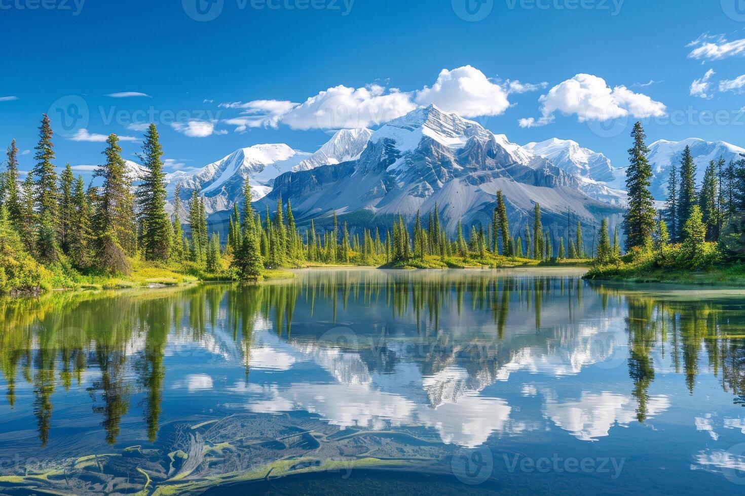 A mountain in the distance photo