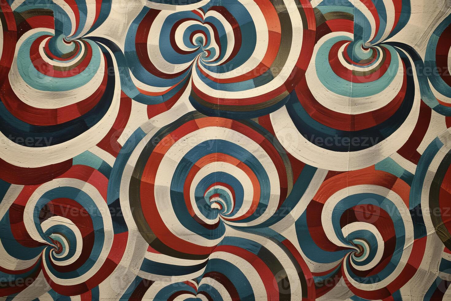 A colorful pattern of swirls on a fabric photo