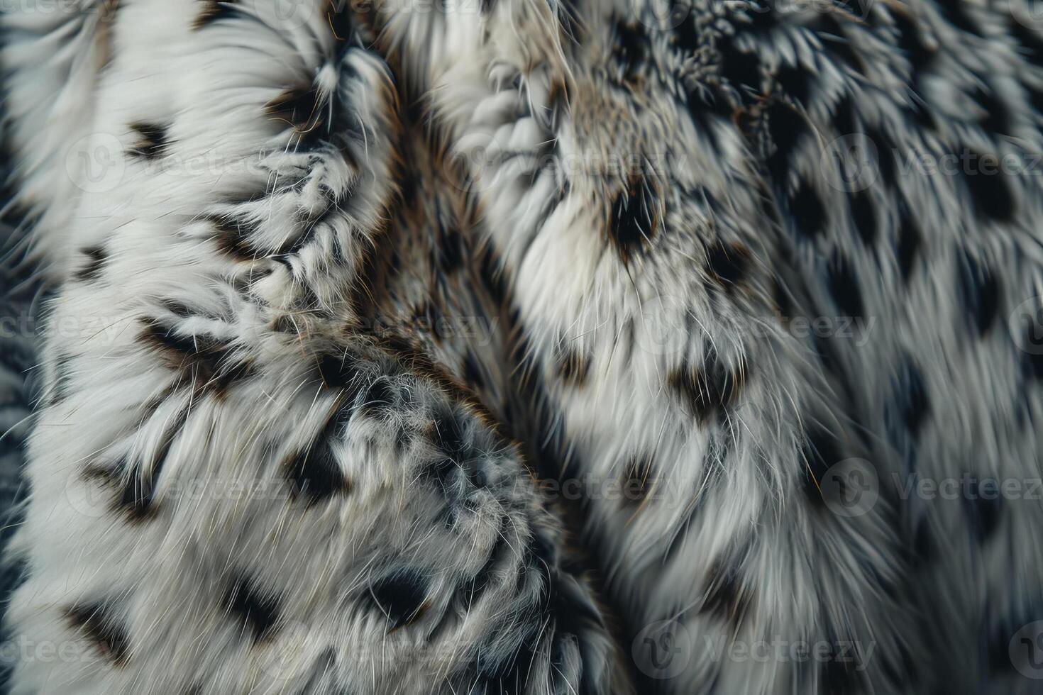 A close up of a fur coat with spots photo