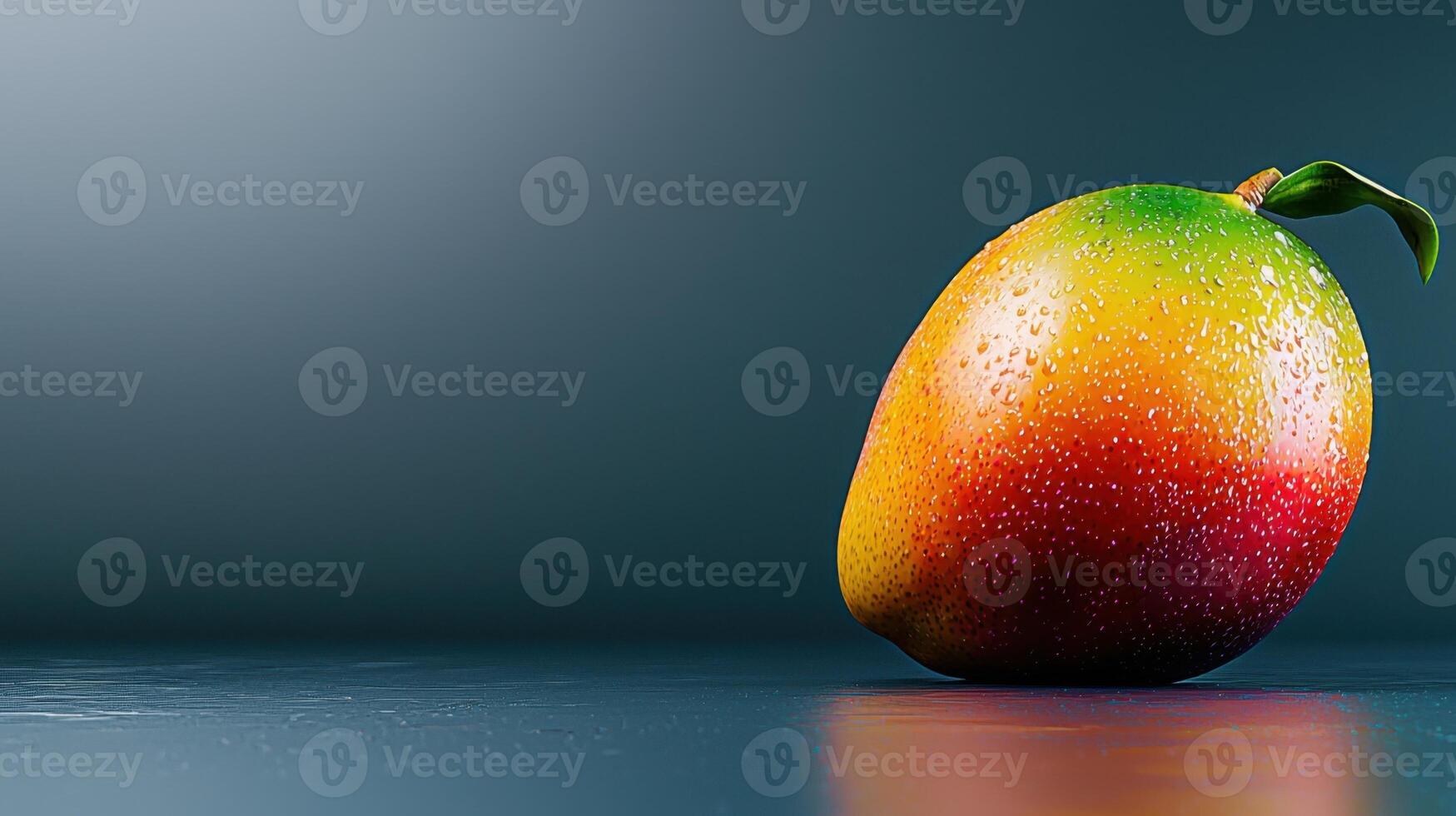 A mango on a table photo