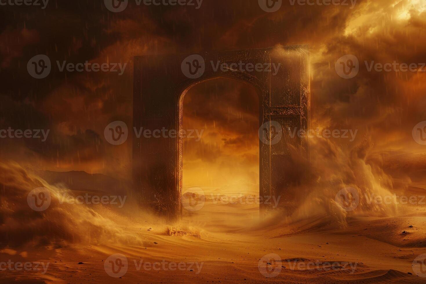 The gate of the desert photo