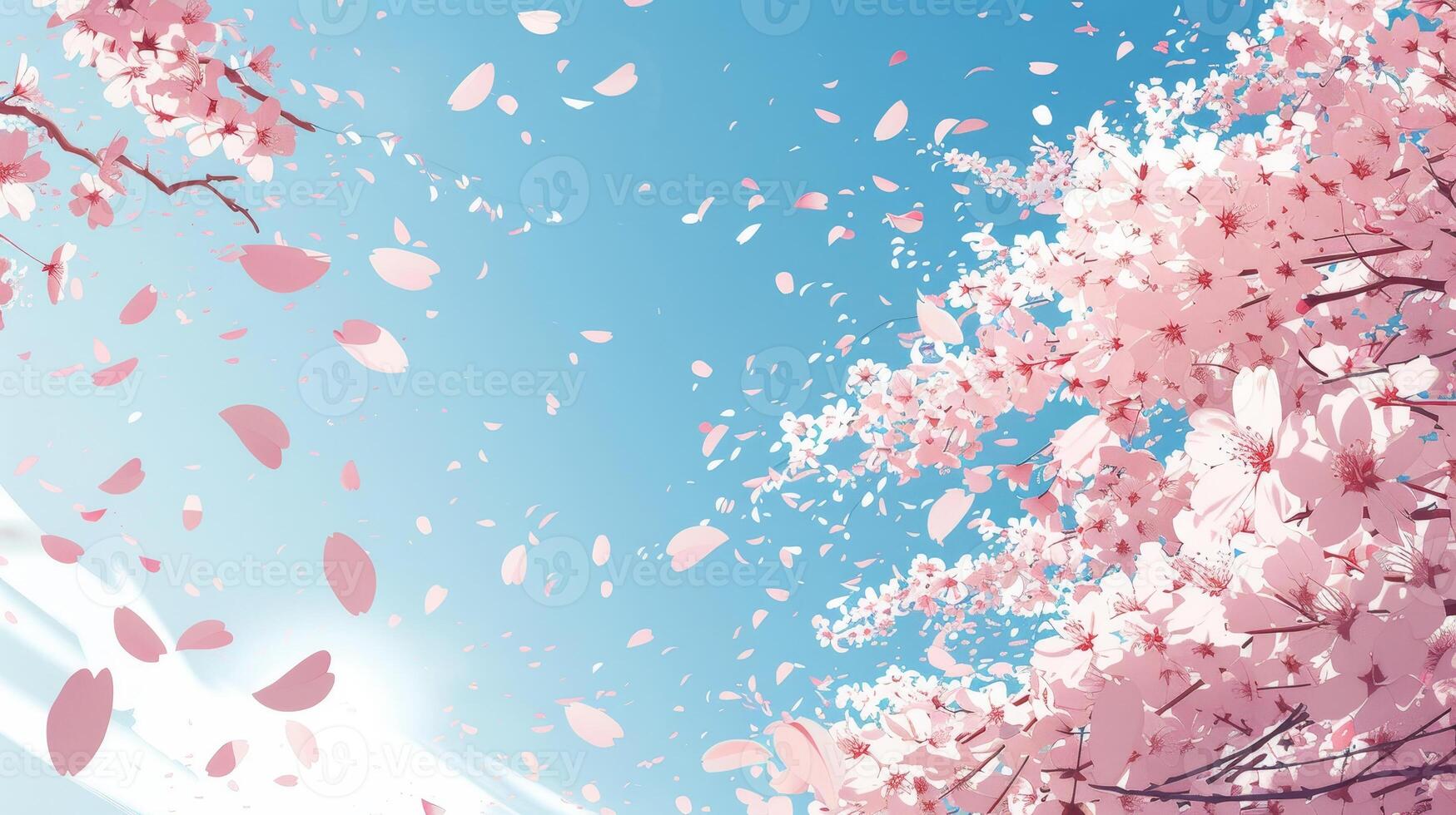Pink cherry blossom wallpaper photo