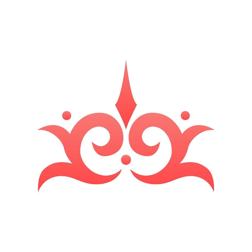 Minimalist ethnic traditional ornament. Abstract Illustration vector