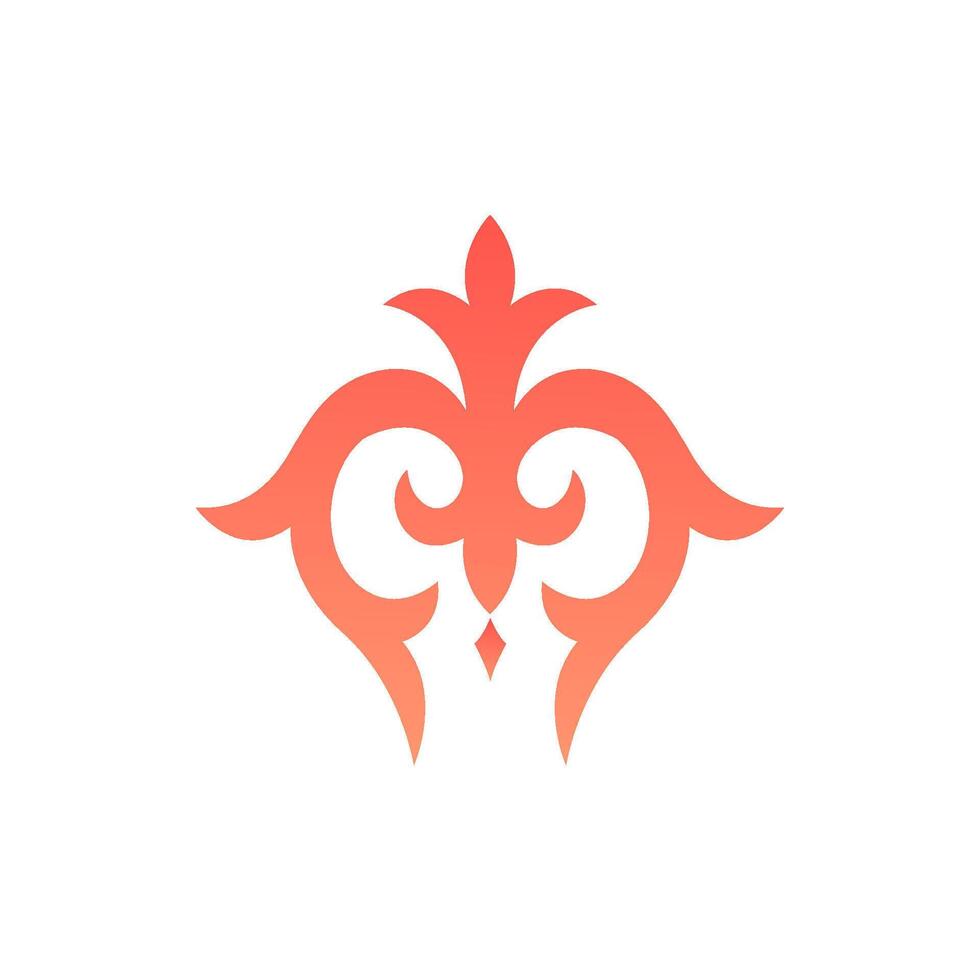 Traditional ethnical decorative element from Kyrgyzstan vector