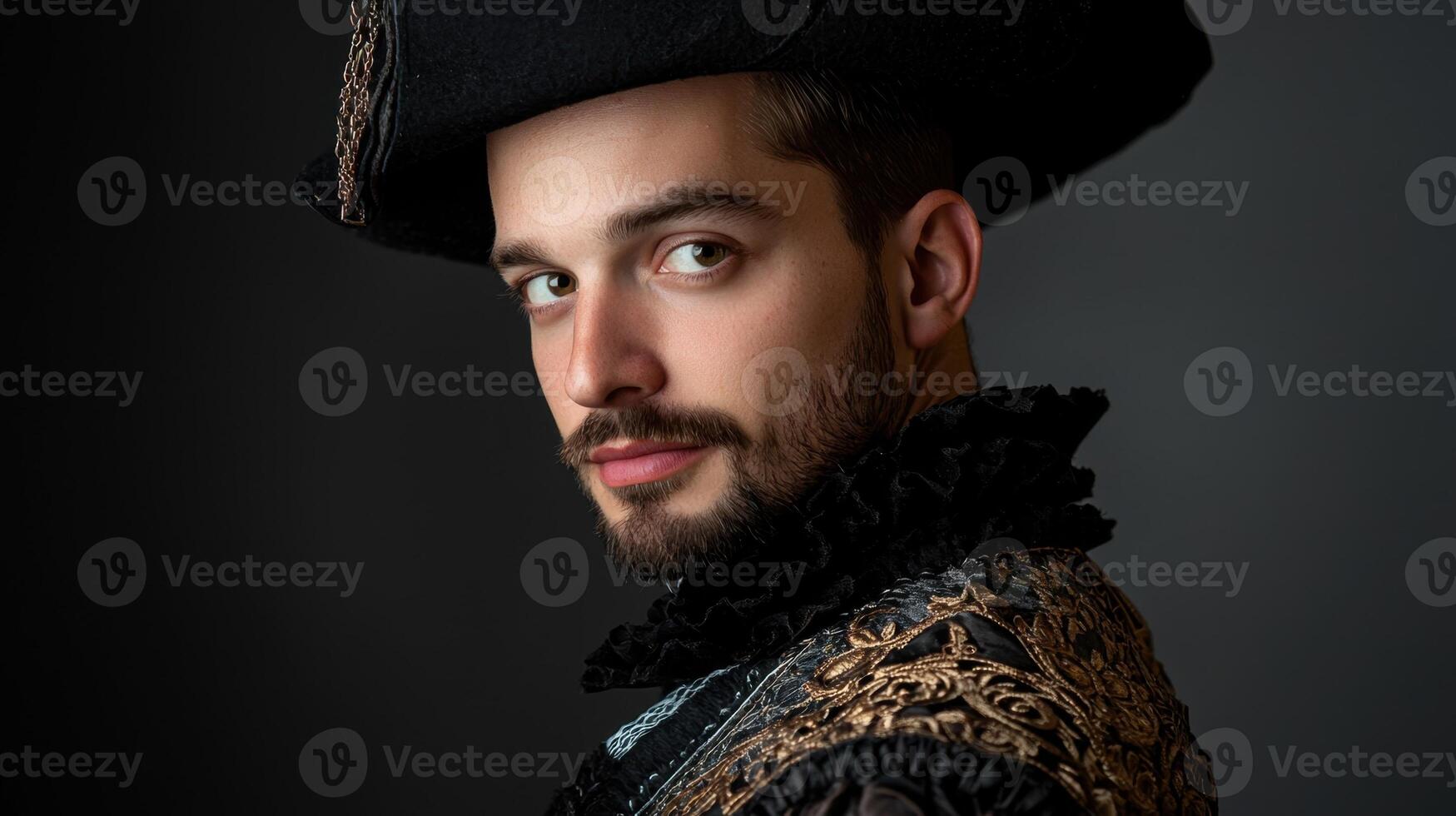 Portrait of a man in renaissance costume photo