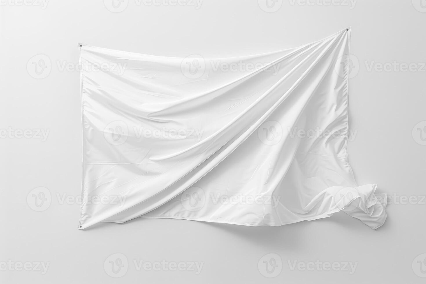 White cloth on a white wall photo
