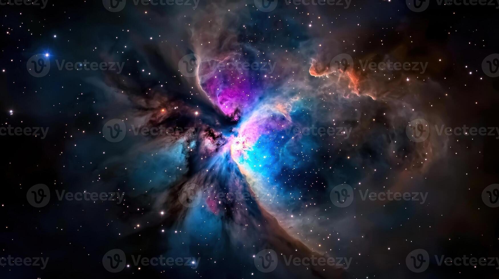 The orion nebula in space photo