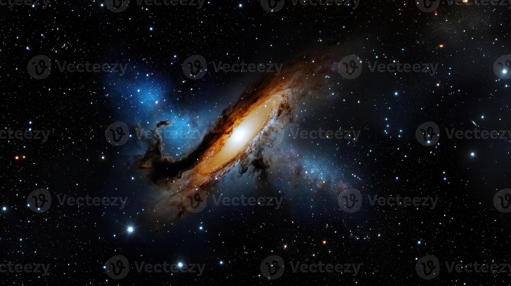 The andromeda galaxy is shown in this image photo