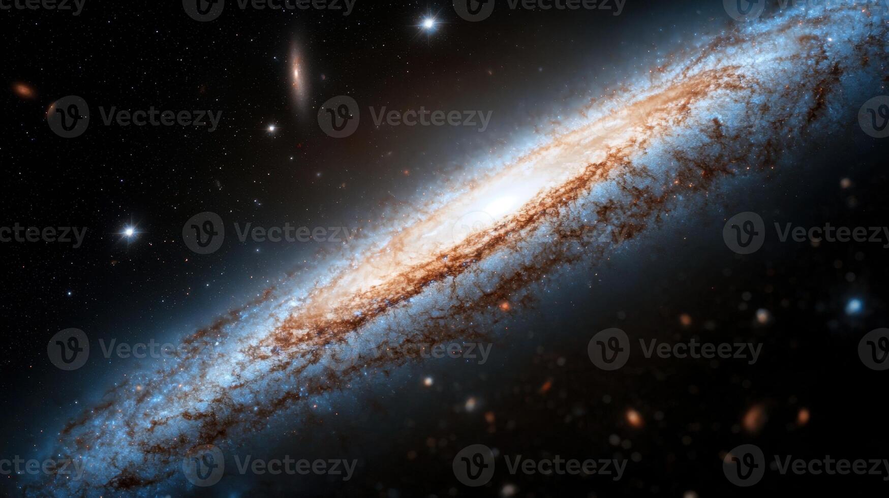 The andromeda galaxy, a spiral galaxy in the constellation of andromeda photo