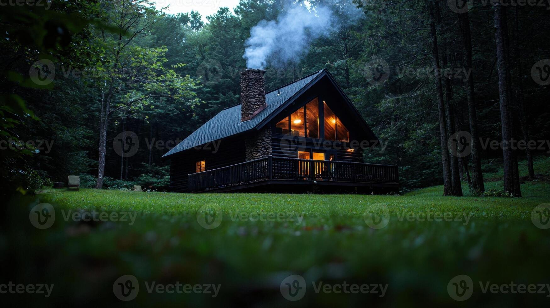 A small cabin in the woods photo