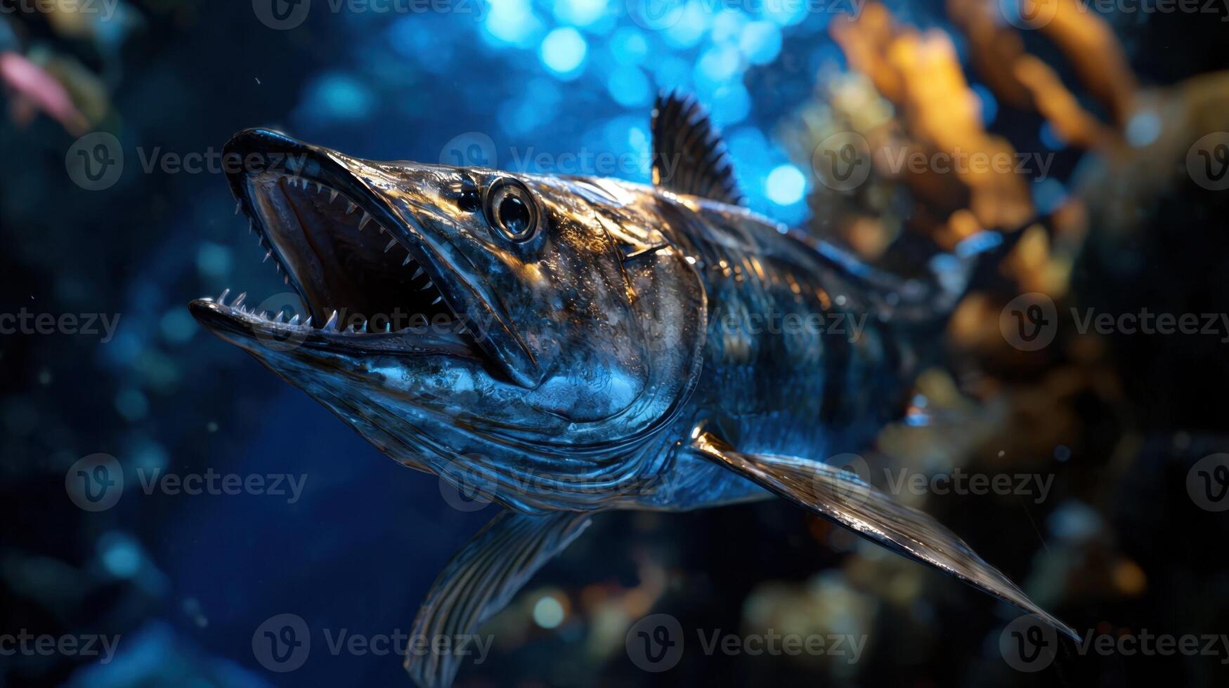 A fish with its mouth open and its mouth open photo