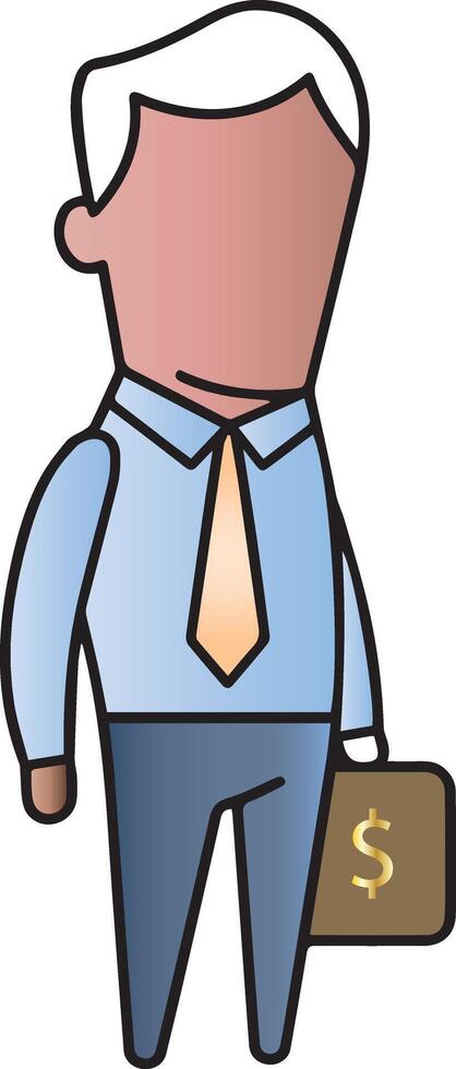 Businessman with money clipart vector